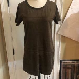 OLIVACEOUS suede tunic/dress sz Small